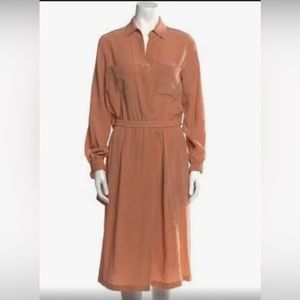 Vince Silk Midi-Dress